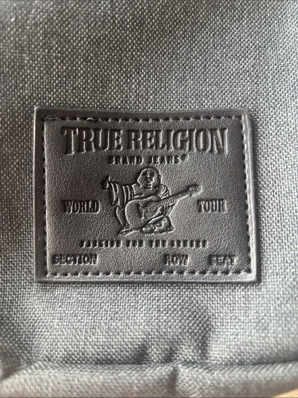 True Religion Gray Men's Sling Belt Bag